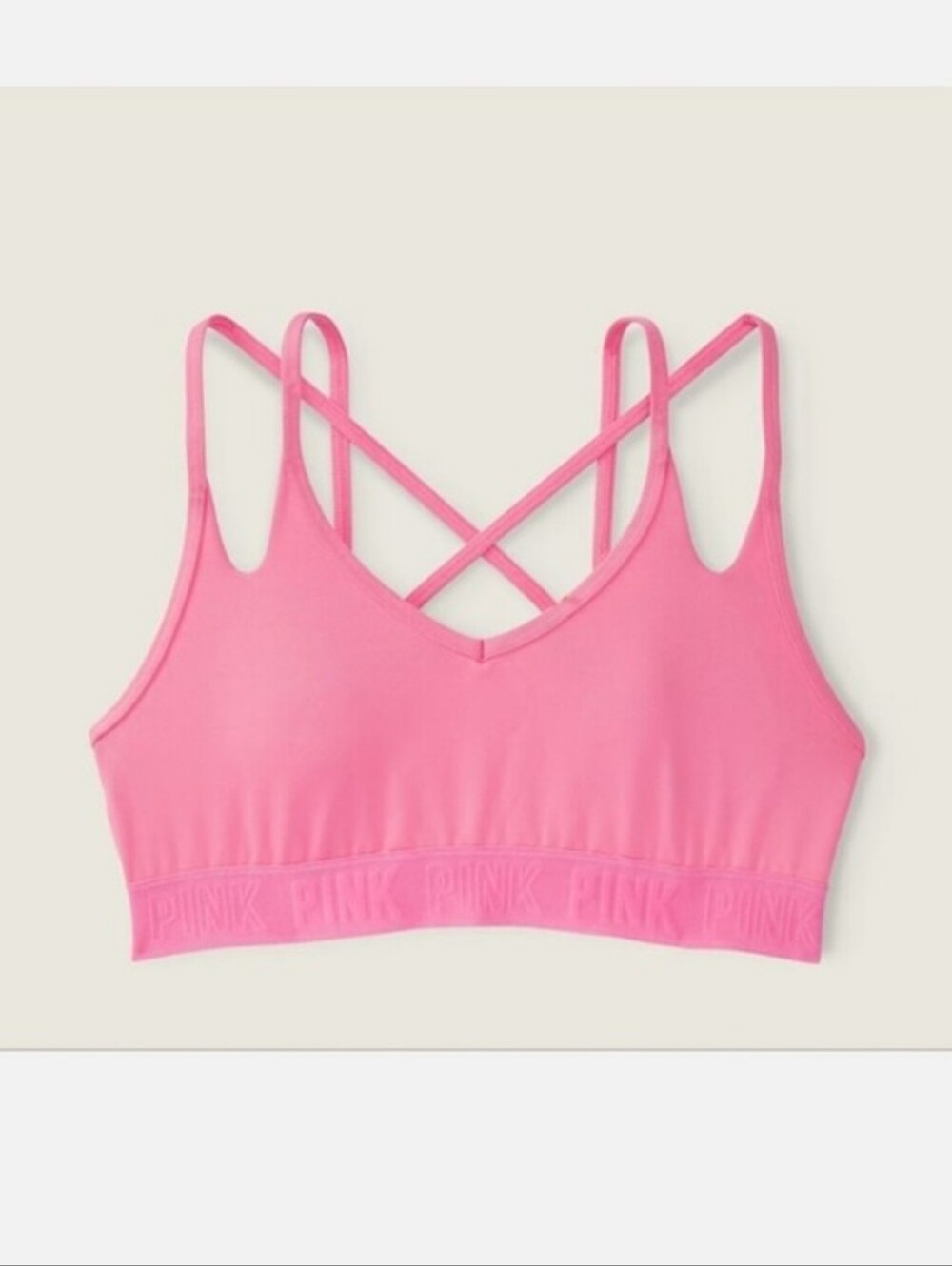 Victoria's Secret PINK Ultimate Strappy Back Lightly Lined Sports Bra MEDIUM